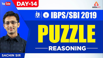 IBPS/SBI PO 2019 | PUZZLE | Reasoning | Day 14 |  By Sachin Sir | 11:30 A.M