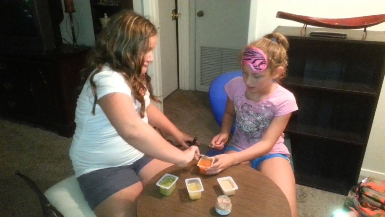 My girls doing the Baby Food Challenge. YouTube