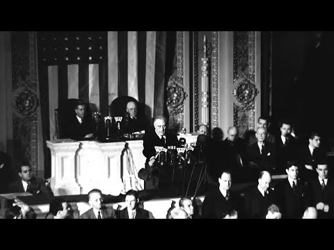 President Roosevelt Speech -America Declares War On Japan 08121941
