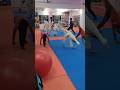 kids stunts cartwheel practice