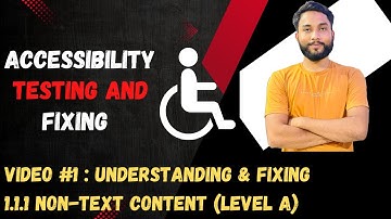 Understanding & Fixing WCAG 1.1.1 Non-Text Content | Screen Reader & Automated Testing