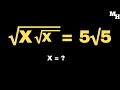 Maths olympiad  a nice radical equation  solving square root problem  find x