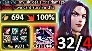 CRIT CAITLYN GOT BUFFED.. AND IT IS BROKEN AF
