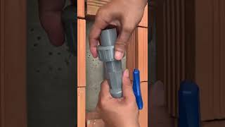 Simple way to connect water shutoff valve. #diypaper #recycling #beach #craft #diy #music