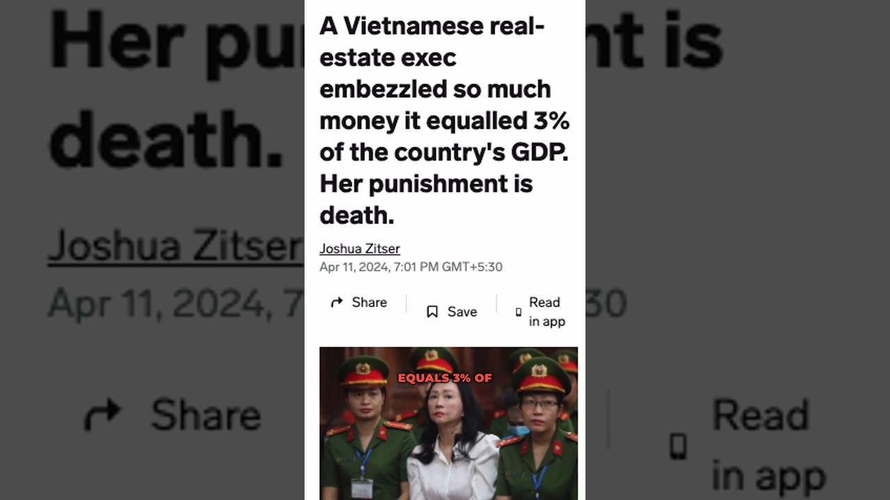 Vietnam's $12 Billion Real Estate Scam: The Shocking Story of Truong My Lan #business #vietnam