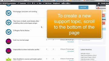 How to create a support topic in WPLMS Support Forums