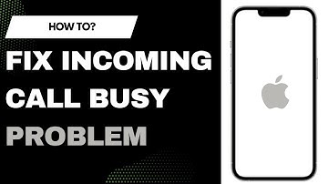 How to fix Incoming Call Busy Problem on iPhone !! Incoming Call Busy Problem !! iPhone