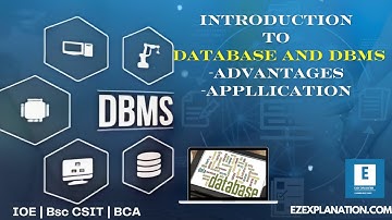 lec 1: INTRODUCTION TO DATABASE AND DATABASE MANAGEMENT SYSTEM #database #engineering #IOE #bsccsit