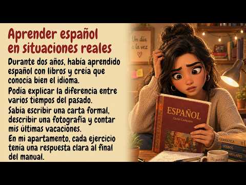 Video Aprendí español con libros, pero nadie hablaba así | Spanish Listening Practice (B1)