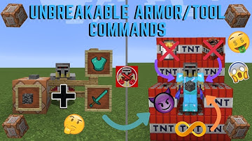 Command Block Tutorial #41: Unbreakable Armor/Tool Commands in Minecraft (1.14+)