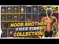 BOUGHT EVERYTHING IN NOOB BROTHER FREE FIRE ACCOUNT || BEST COLLECTION IN INDIA || LIVE REACTION