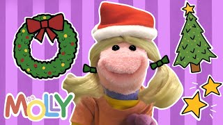 DECK THE HALLS CHRISTMAS SONG | Sing-Along Socks | Miss Molly Sing Along Songs