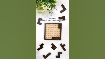 March 12✅ how to make calendar 🗓️ puzzle #calendarpuzzle #custompuzzle #adventcalendar #gift #diy