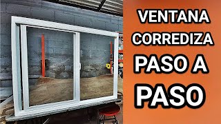 VENTANA CORREDIZA PASO A PASO  PROLAMSA  JJ HERRERIA Y MÁS