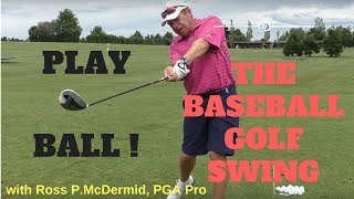 Swing it like a Baseball Bat  More Driving distance with the Baseball Drill