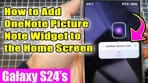 🖼️Galaxy S24/S24+/Ultra: How to Add OneNote Picture Note Widget to the Home Screen