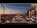 Luxury Rooftop Terrace 🌆 3 Hours | Penthouse Fountain Ambience | Sleep & Relaxation