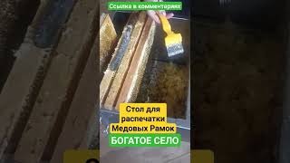 Стол для распечатки рамок БОГАТОЕ СЕЛО, larekmedok.ru #пчёлы #мёд #bee