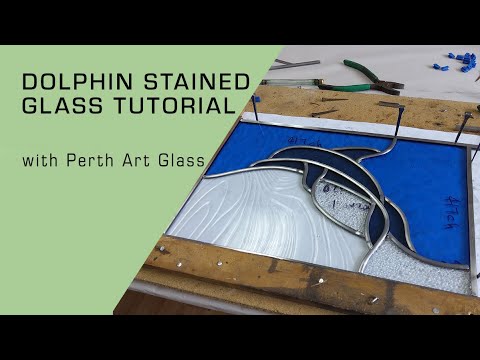 Soldering a Copper Foiled Stained Glass Panel 