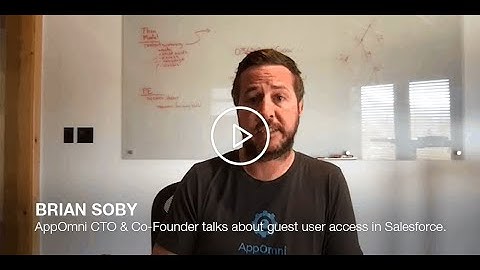 Brian Soby, AppOmni CTO Talks About Guest User Access in Salesforce