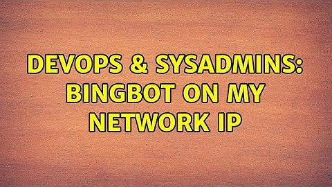 DevOps & SysAdmins: BIngbot on my network IP (2 Solutions!!)