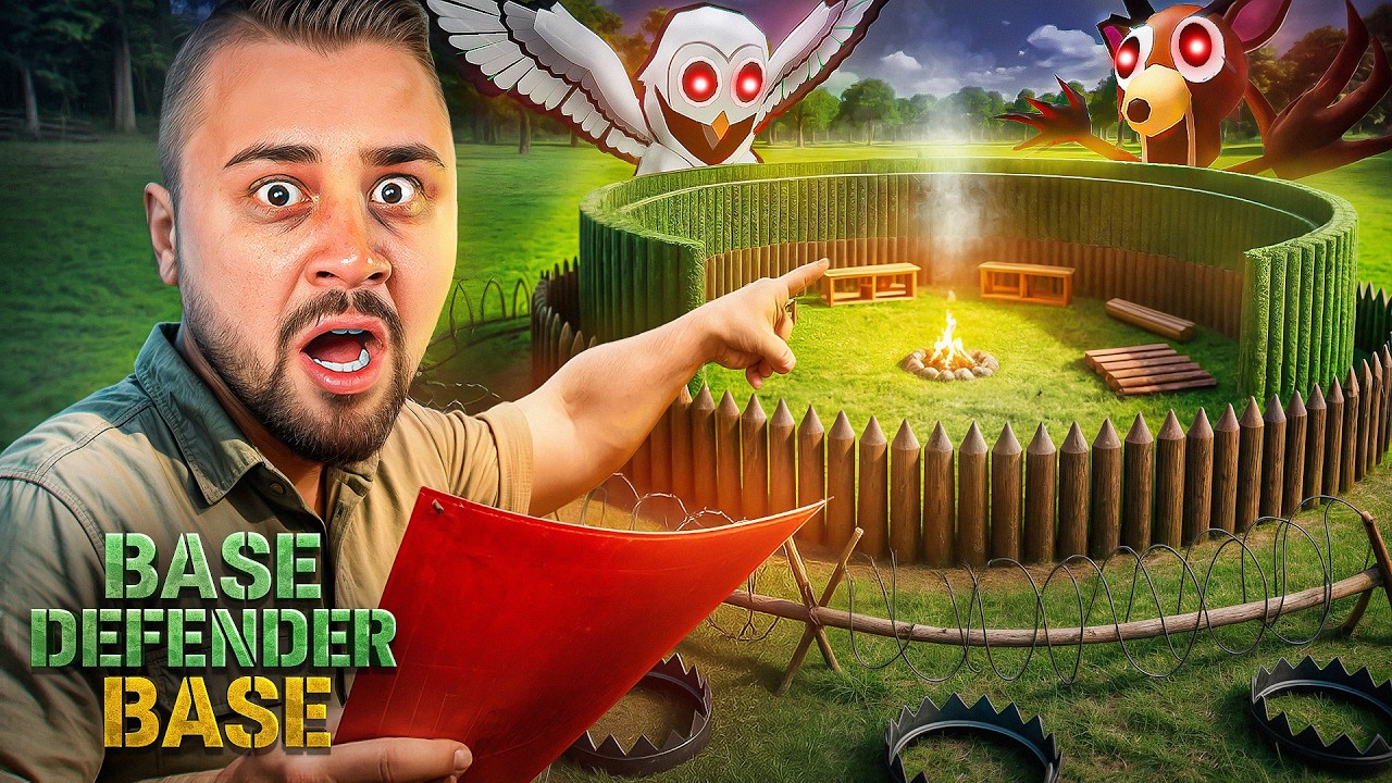 Eine BASE DEFENDER BASE bauen in 99 Nächte im Wald 🔦