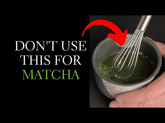 Making Matcha with a Metal Whisk - Why You Need the Bamboo Whisk