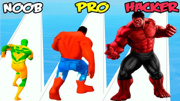 NOOB vs PRO vs HACKER in Superhero Shift Race