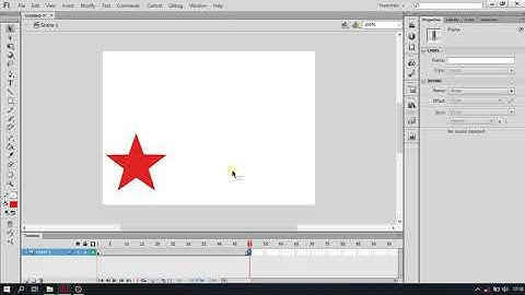 Tutorial Praktikum Membuat "Animasi Shape Tween" Dengan Software Adobe Flash CS 6