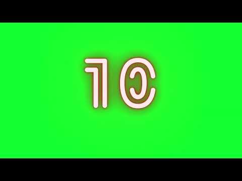 10-Second Greenscreen Countdown Timer 🟩⏲️ |  #greenscreen  #aftereffects