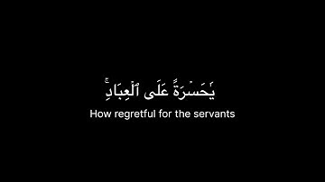 ياحسرة على العباد | شاشة سوداء |القارئ شريف مصطفى