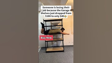 How Strong Is REIBII Garage Shelving? 2000LBS! #shorts