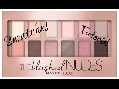 Maybelline The Blushed Nudes | Review Swatches Demo - YouTube
