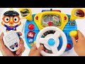 Go pororo drive a police car and arrest the villain  pinkypoptoy