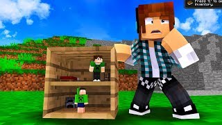 ESCONDE-ESCONDE COM DISFARCE DENTRO DE UM BLOCO DE MADEIRA NO MINECRAFT !!
