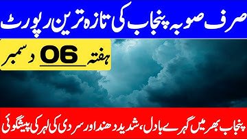 Punjab Weather Update Today | Heavy Fog, Rain Chances & Temperature Drop | Pakistan Weather News