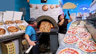 Women's Pizza World Champion! A Busy Night in Pizzeria 'Napoli' Turin, Italy