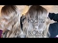 ROOTED ICY BLONDE TRANSFORMATION | Balayage | Toning | Shadow Root