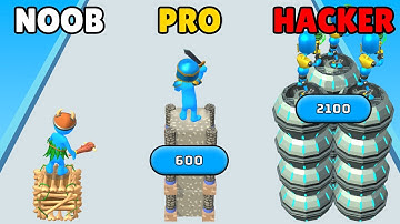 NOOB vs PRO vs HACKER in Tower Evolution 3D