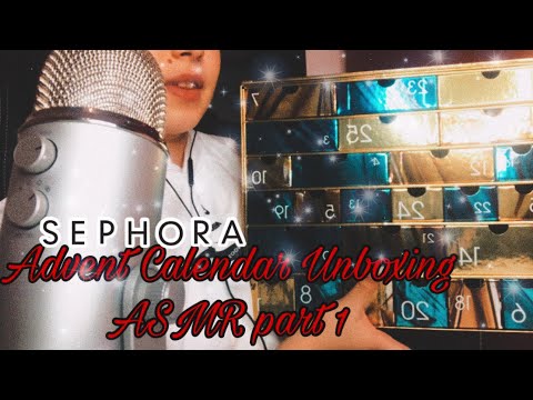 ASMR-Deschid un Calendar Advent(part 1)| tapping | whispers