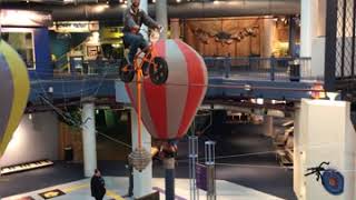 Me on gravity bike in the Toledo Discovery Center