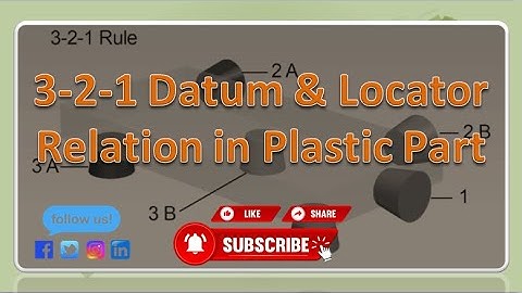 3-2-1 Datum and Locator relation in Plastic Part | GD&T | B and C Datum for Plastic part |
