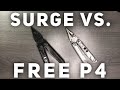 Leatherman Surge VS Free P4 Multitool Comparison and Review