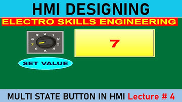 MULTI STATE BUTTON IN HMI | DELTA HMI | HMI Learning in Hindi