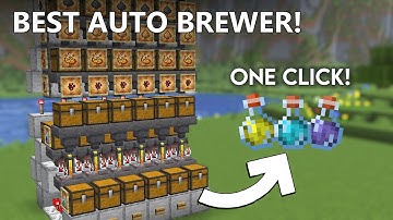 Minecraft Easy Automatic Potion Brewer| 1 Click=3 Potions! |