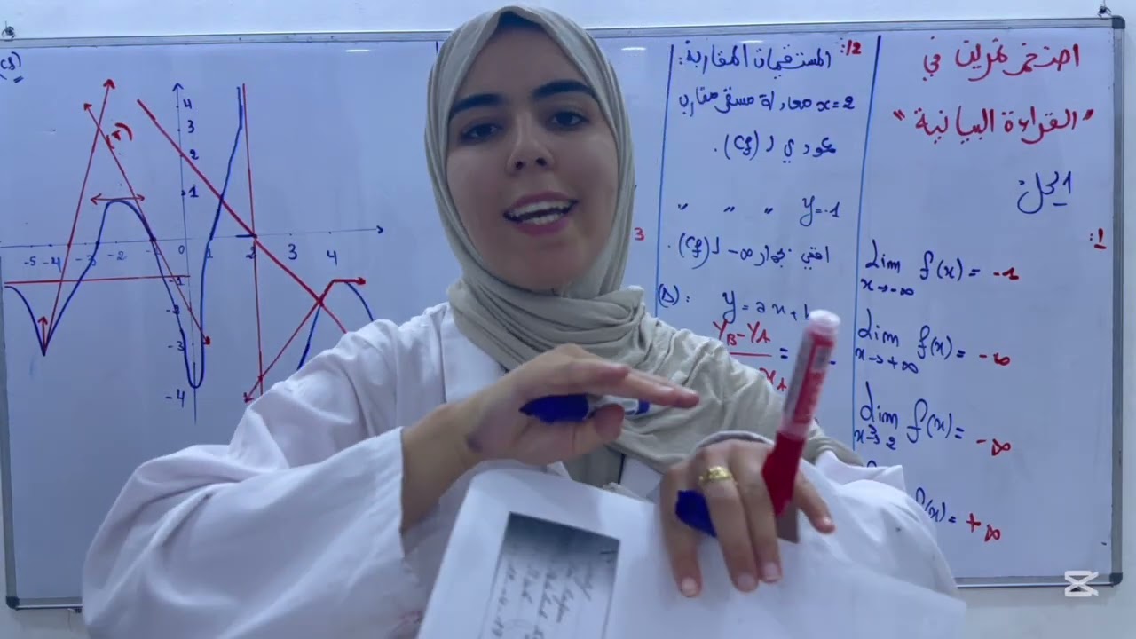 الدالة العددية 03 || اقوى واصعب تمرين شامل في القراءة البيانية فيه كل الاسئلة شرح قوة🔥 || باك 2026😍 