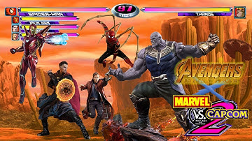 Thanos Fight on Titan w/ Marvel vs Capcom Sound Effects pt.1