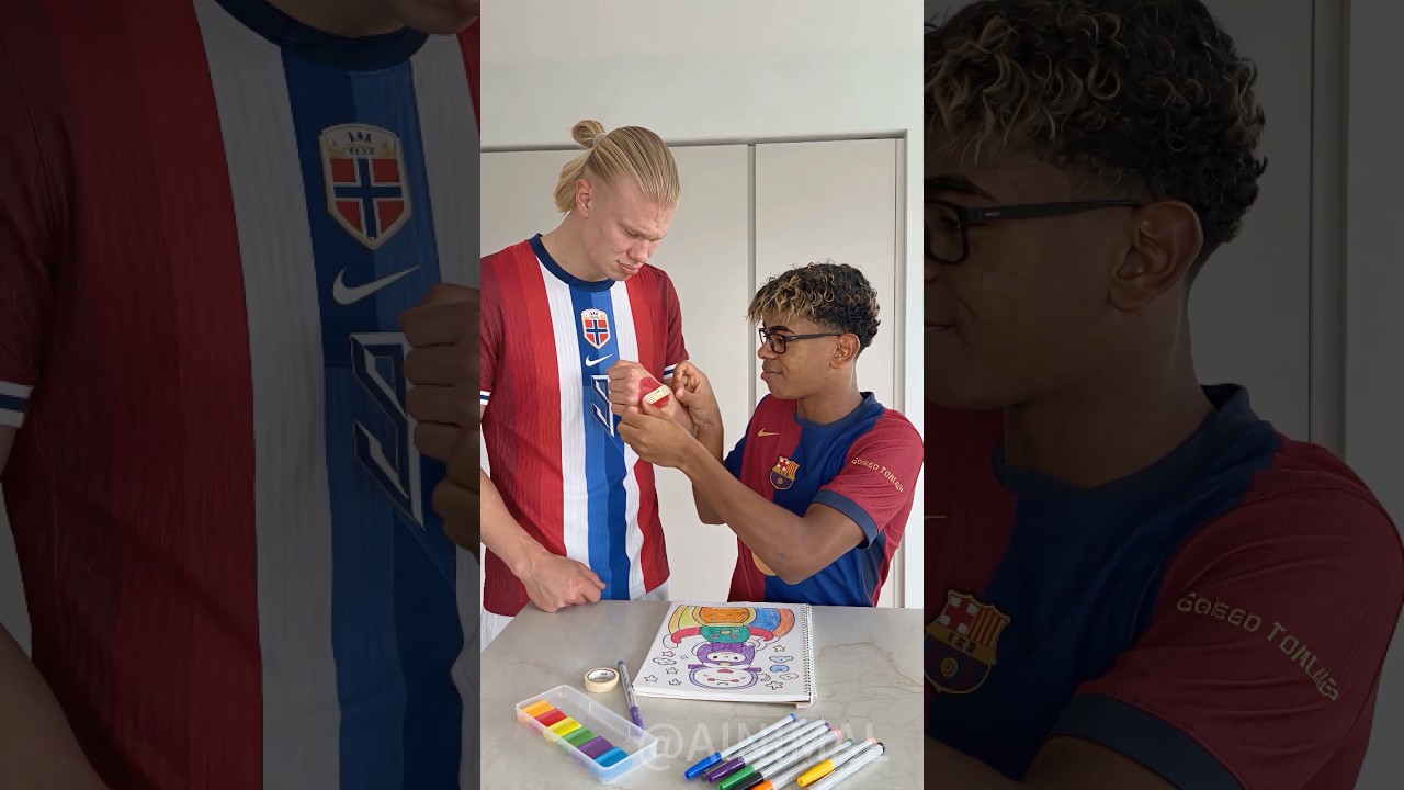 Only Yamal Cares When Haaland Gets "Hurt" (3D Parody)#haaland  #funny#mbappe