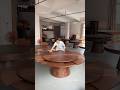 round extendable dining table 1.5 to 2.1 meters #transformabletables  #diningtable