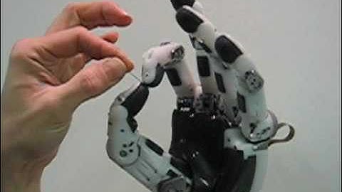 Elumotion Humanoid Robotic Hand 2 - Elu2-Hand grasping a pin